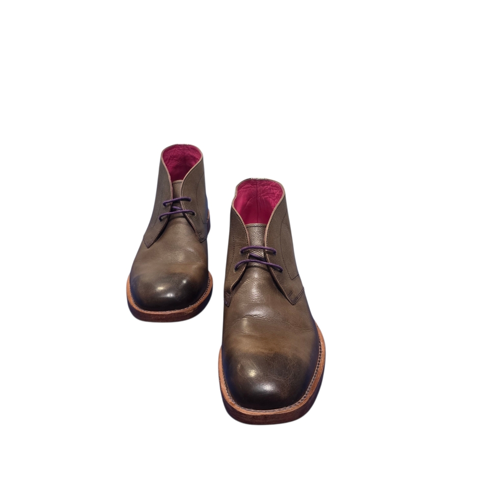 TED BAKER London Men's Brown Leather Lace Up Boots US Size 10